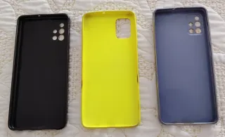 Cover Samsung Galaxy A51 (Nero, Giallo, Blu)