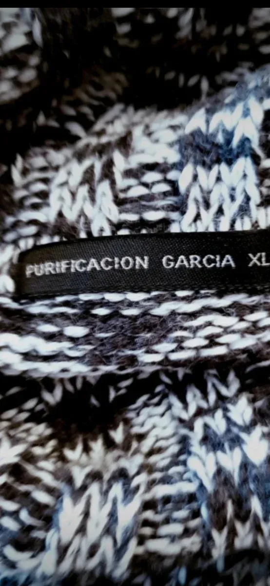 Suéter de gola alta de lã e algodão Purificación Gar