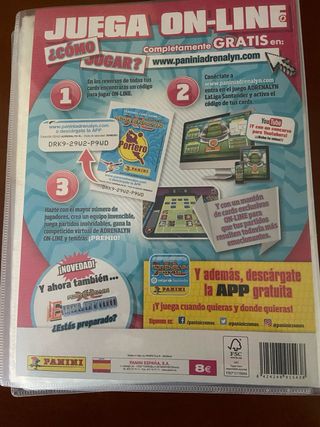 Álbum vacío Adrenalyn 17-18 LaLiga perfecto estado