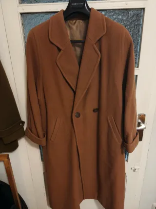 Abrigo Largo Marrón Oversize