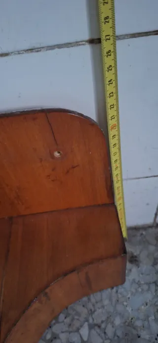 Mensola vintage con cassetto in legno