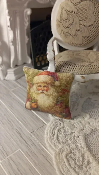 Cuscino miniatura Natale Dollhouse 1:12