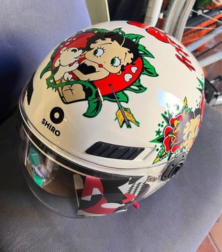 Casco Moto SHIRO Betty Boop talla s
