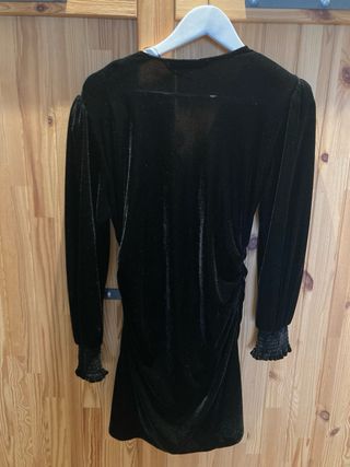 Vestido Zara Terciopelo Negro