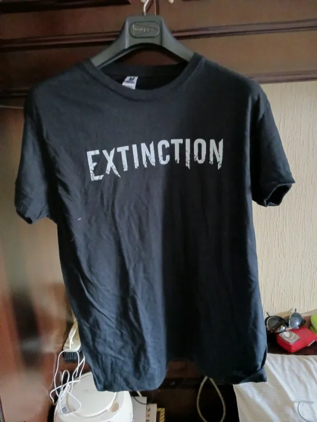 Maglietta Extinction Nera Taglia M