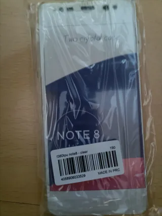 Funda Note 8 Transparente Nueva 360