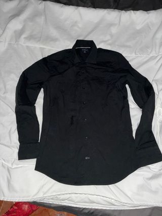 Camisa Vestir PATPRIMO Slim Fit Talla S Negra