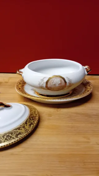 🇮🇹Zuccheriera con decorazioni dorate