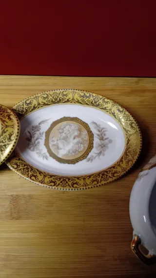 🇮🇹Zuccheriera con decorazioni dorate