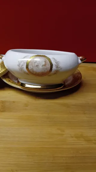 🇮🇹Zuccheriera con decorazioni dorate