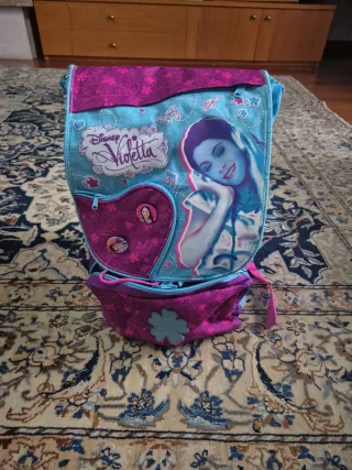 Zaino Disney Violetta azzurro e fucsia