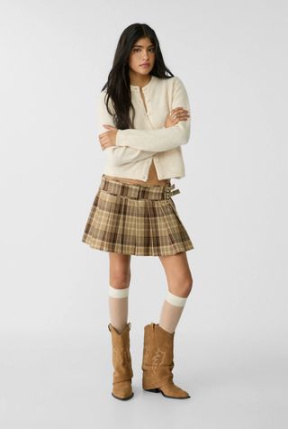 Falda de tablas Stradivarius cuadros