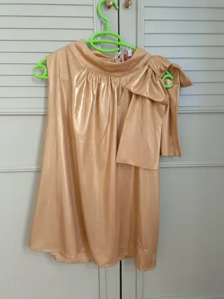 Camisa Niza dorada fiesta talla 44