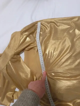 Camisa Niza dorada fiesta talla 44