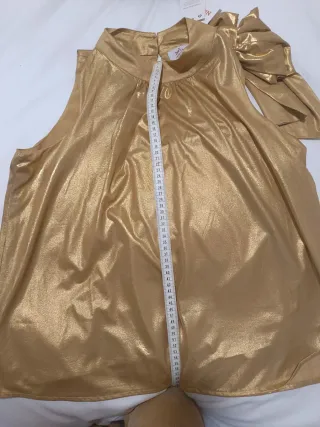 Camisa Niza dorada fiesta talla 44
