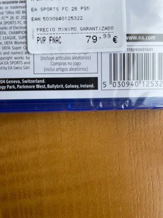 FIFA 26 PS5 precintado sin abrir