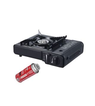 Fornello a gas, cartuccia regalo e valigia