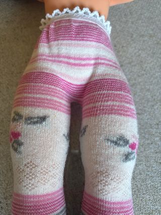 Leotardo Nancy Rayas Rosas y Grises