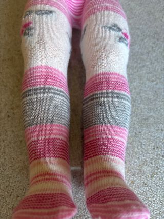 Leotardo Nancy Rayas Rosas y Grises