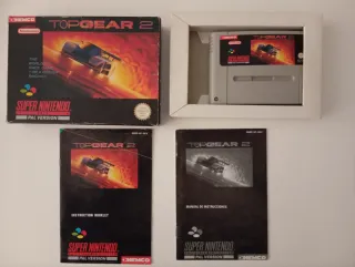 Top Gear 2 SNES Super Nintendo PAL