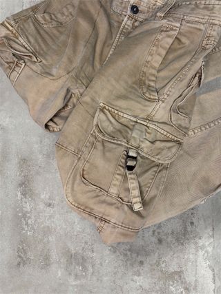 Pantaloni Cargo Flare Vintage Marroncino