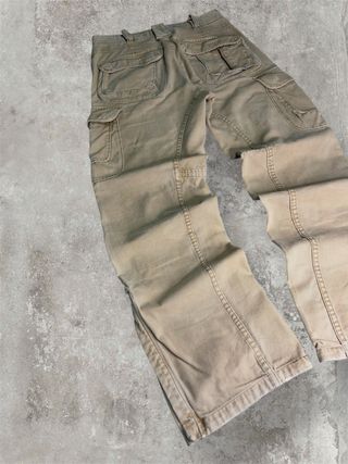 Pantaloni Cargo Flare Vintage Marroncino