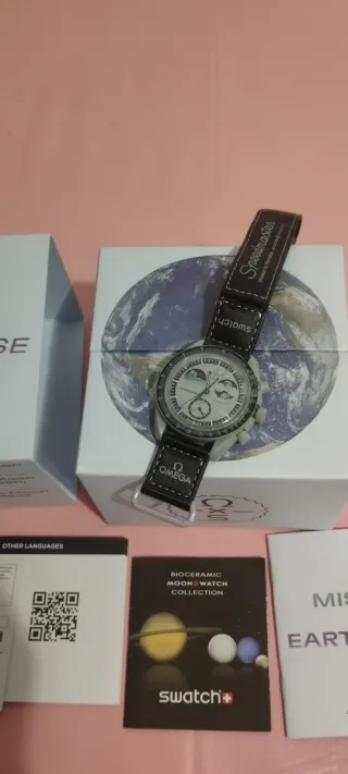 Swatch x Omega Speedmaster Mission Earth