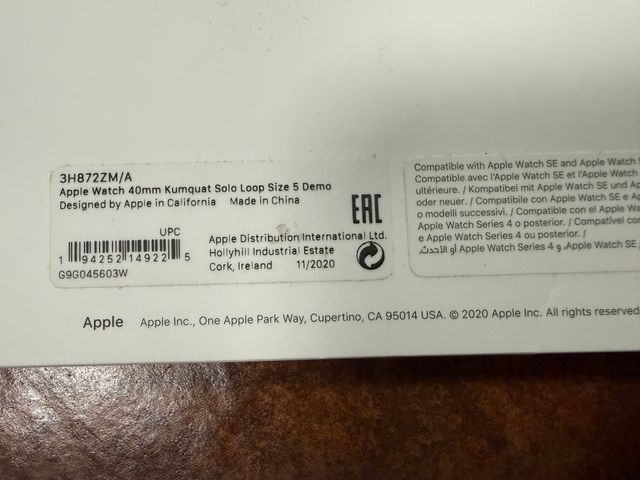 Correa Apple Solo Loop Kumquat Talla 5