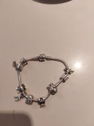Pulsera Pandora Plata con 9 Charms