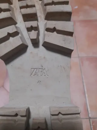 Botas / Botines de piel Zara Beige Talla 41