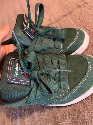 Zapatillas Reebok Verdes y Blancas
