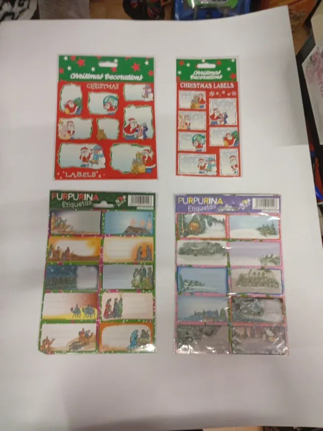 Adesivos Natalinos Papai Noel Etiquetas