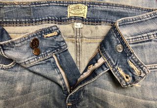 Pantalón vaquero baggy pitillo azul