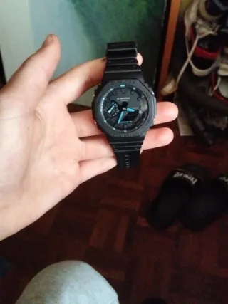 Reloj G-Shock Negro y Turquesa