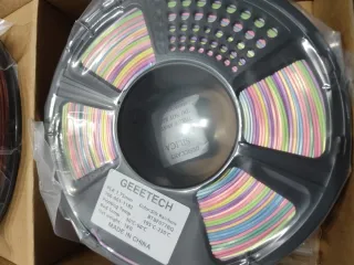 4kg Filamento PLA Skin Rainbow Cobre Blanco