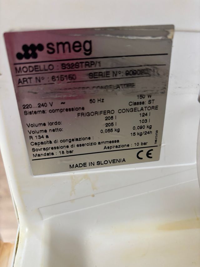 Frigorífico Smeg Blanco Combi