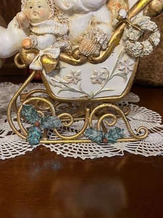 Decorazioni Natalizie Babbo Natale Slitta + Renna