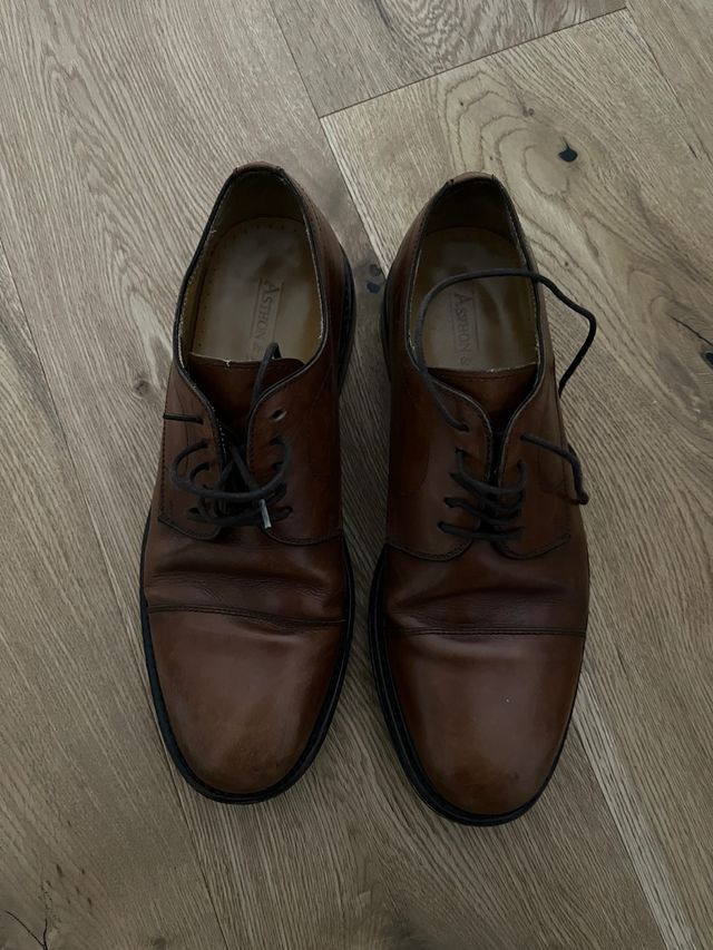 Zapatos Asthon&Allen Marrones Talla 40