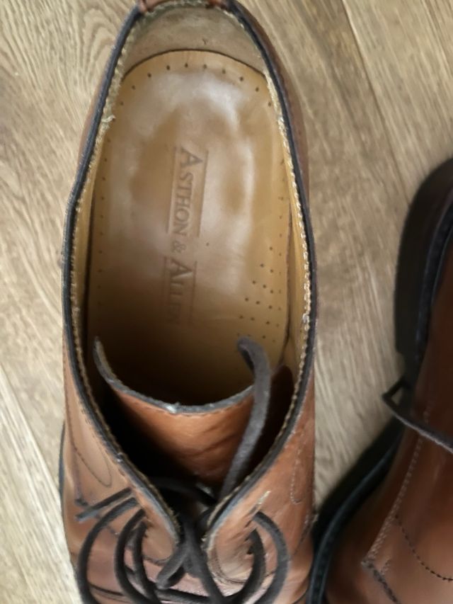 Zapatos Asthon&Allen Marrones Talla 40