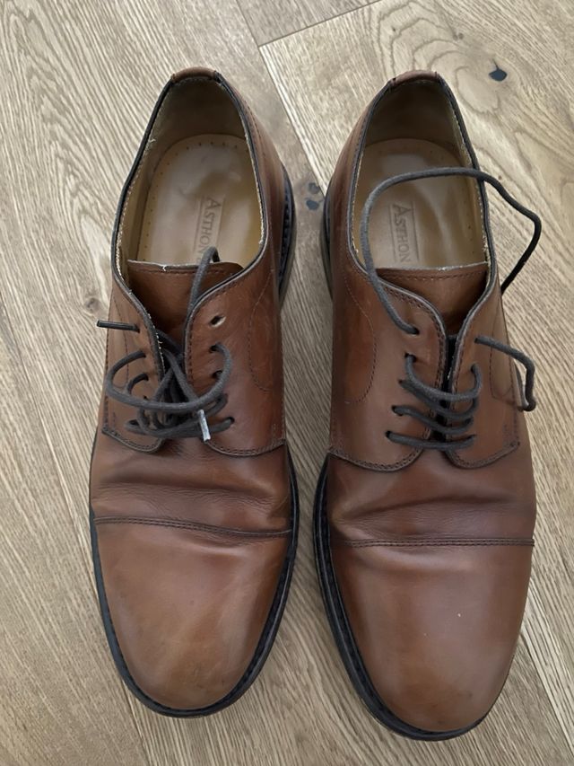 Zapatos Asthon&Allen Marrones Talla 40