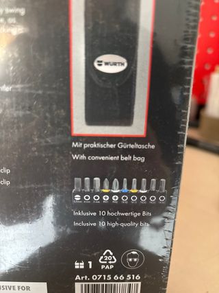 Coltello Wurth Trapezio con 10 inserti