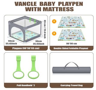 Parque infantil VANCLE 90x90 cm