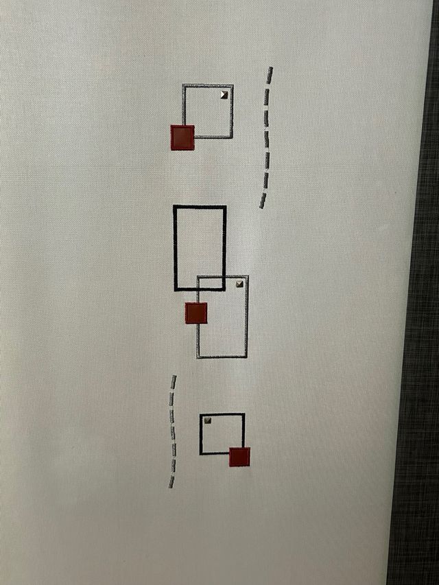 Panel japonés gris y blanco en screen