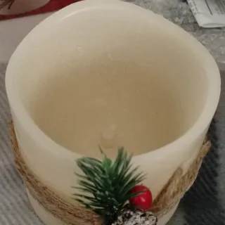 Candela LED Kasanova in cera effetto fiamma