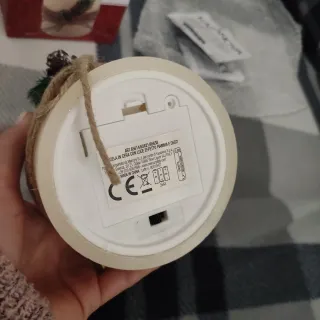 Candela LED Kasanova in cera effetto fiamma