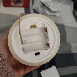 Candela LED Kasanova in cera effetto fiamma