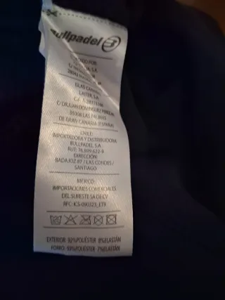 Pantaloncini padel Bullpadel TG XL blu