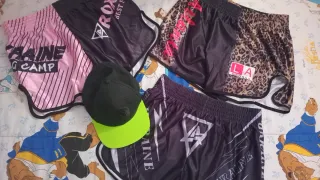 Lote 3 shorts deportivos + gorra Adidas Talla M