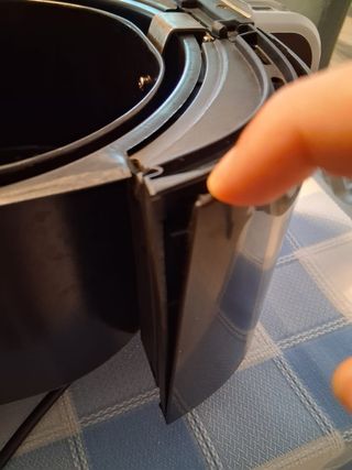 Freidora de aire negra