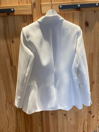 Blazer Zara Edición Limitada Blanco Talla M